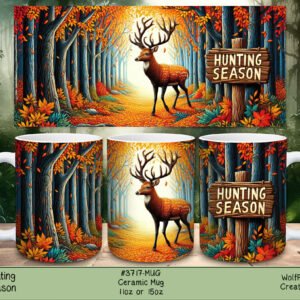 Deer Hunting Season Ceramic Coffee Mug - Perfect for Hunters