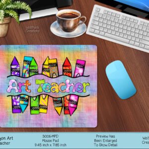 Creative Art Teacher Mousepad - Ideal for School and Studio Use